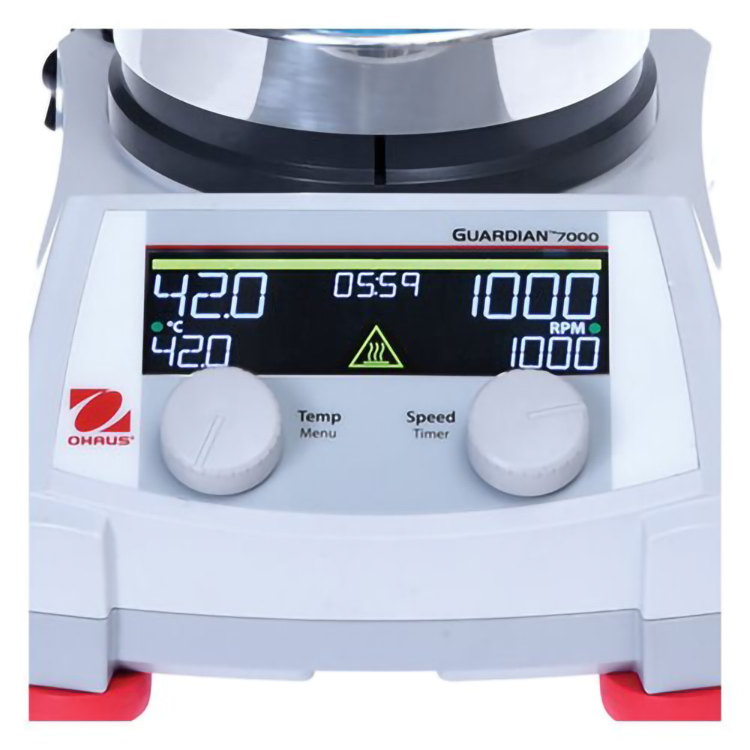 OHAUS GUARDIAN 7000 HOTPLATE STIRRERS Durable Digital Hotplate Stirrers with Superior Safety Features and Intelligent Performance