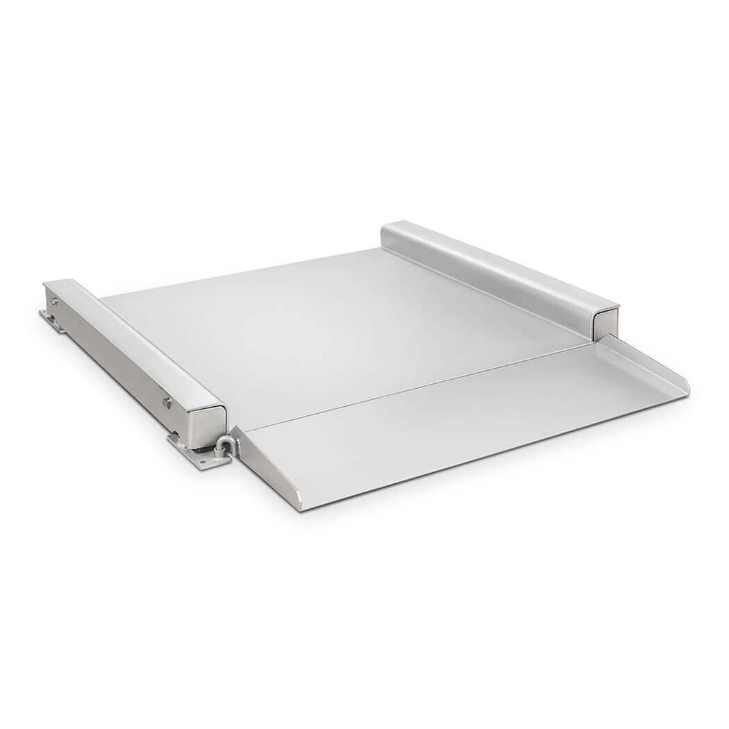 OHAUS DEFENDER™ 5000 WASHDOWN LOW PROFILE FLOOR PLATFORMS Stainless Steel Low-Profile Floor Platform for Drive-Through Applications